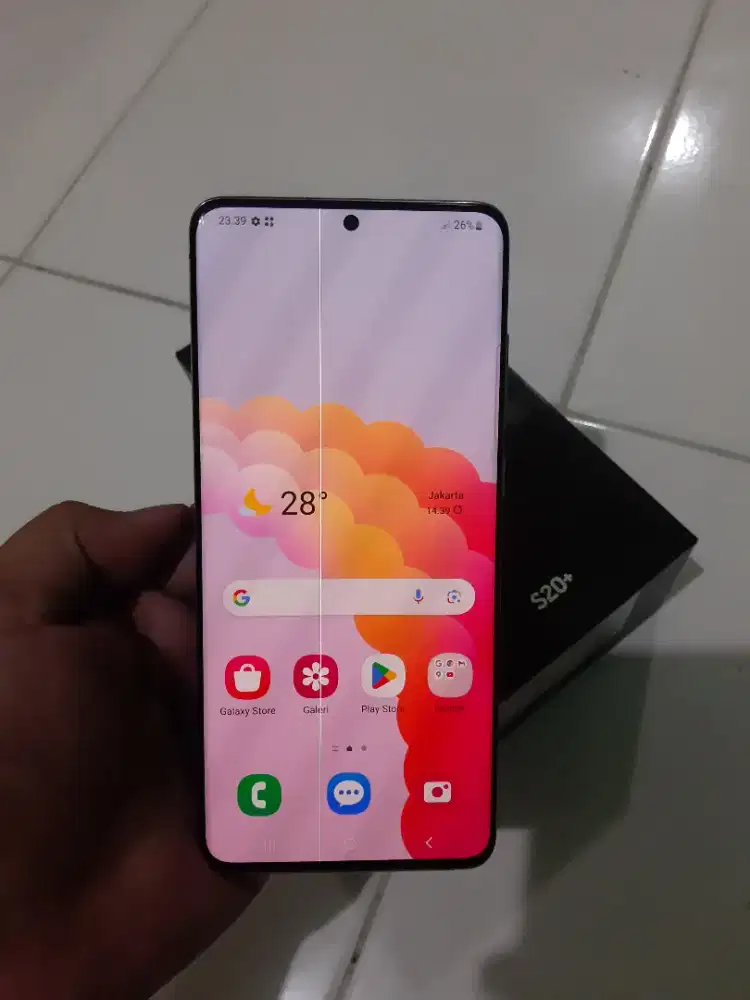 Samsung s20+ 8/128gb fullset resmi