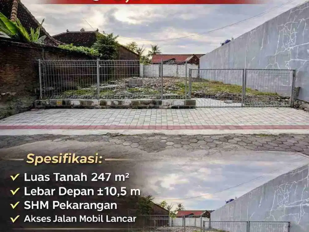 TANAH DALAM RINGROAD JOGJA – SIAP BANGUN‼️HARGA 5,3 JT/m² – NEGO LANGSUNG
(Lokasi Dalam Ringroad, Jarang Ada)