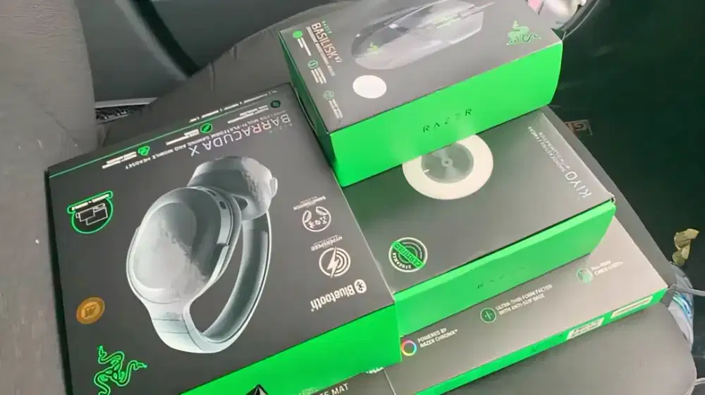 Peralatan Gaming Razer Full 4 item senilai 10 jt