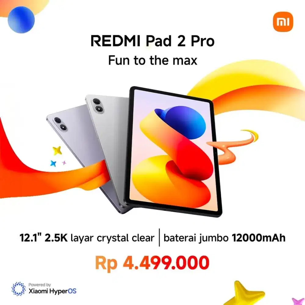 Redmi pad 2 pro ram 8/256 batrai 12.000mah cicilan tukar tambah bisa