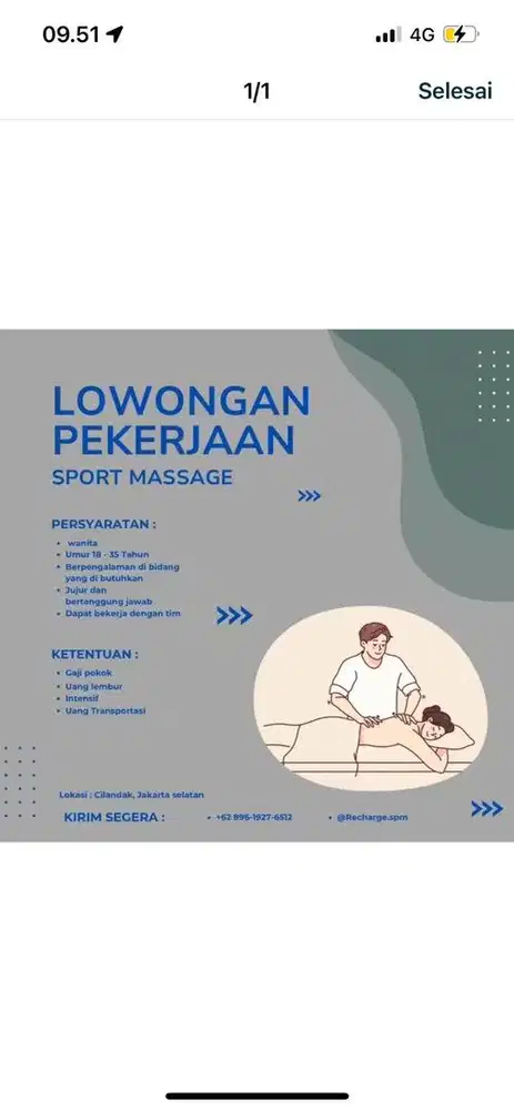 Massure sport massage