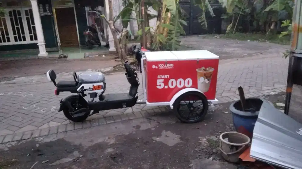 Rombong sepeda listrik