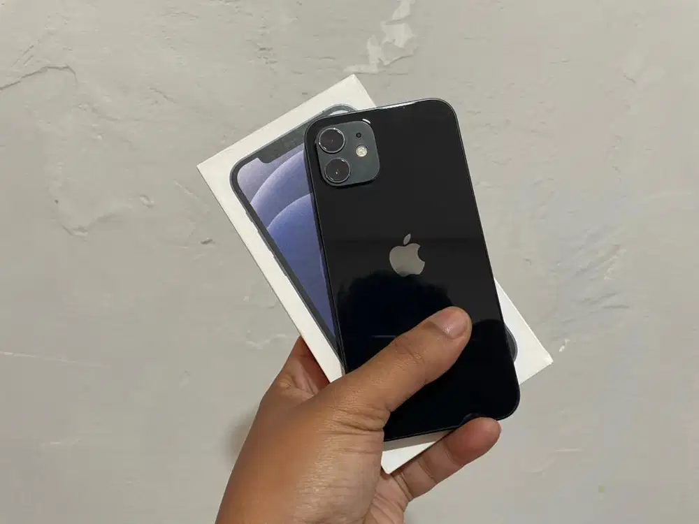 iPhone 12 128Gb Black Resmi Beacukai Setara iBox Fullset No Minus