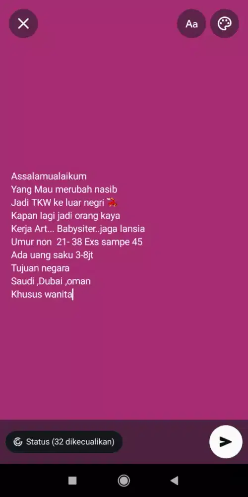 Lowongan Kerja Art Timur Tengah