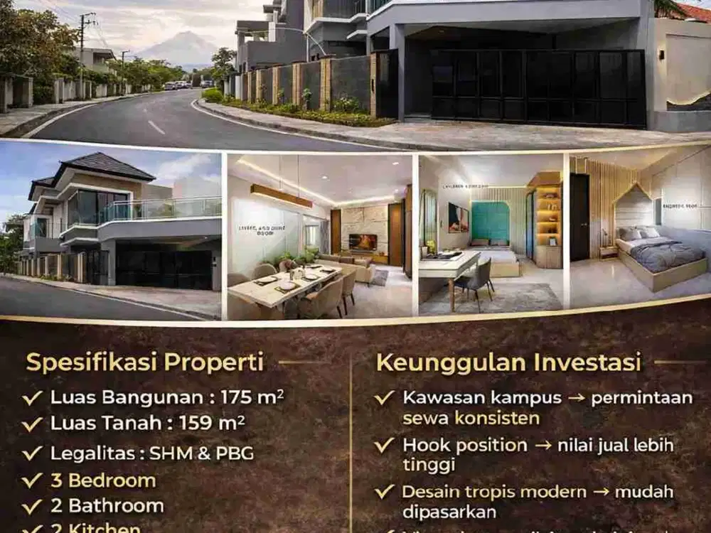 NAWASENA KALIURANG
RUMAH INVESTASI PREMIUM AREA KAMPUS JOGJA UTARA