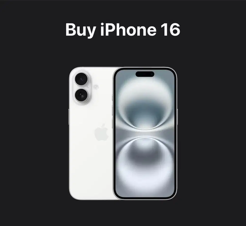Dijual IPhone 16 (basic)256.Kondisi 99% mulus. Jual cepat .Warna putih