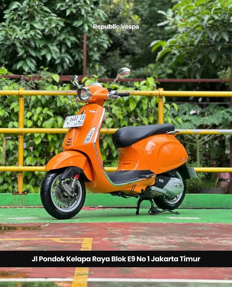 TERMURAH PIAGGIO VESPA SPRINT 150 IGET TH 2017 WARNA ORANGE TAORMINA