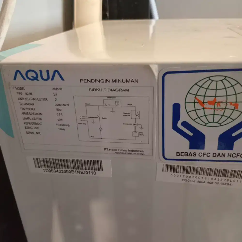 Dijual Cepat Showcase 1 tingkat merk Aqua