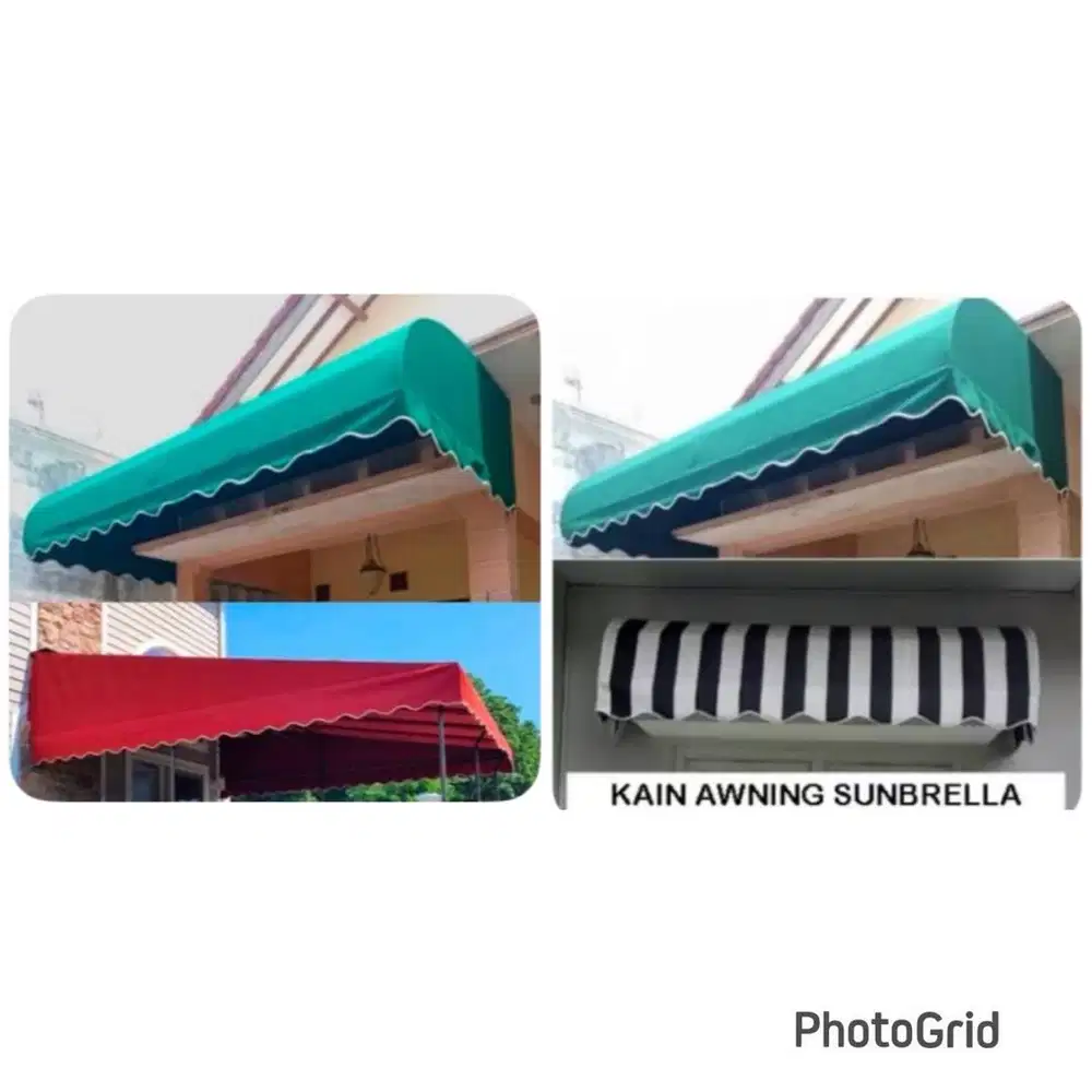 Tenda kanopi kain, tenda awning, tenda teratak