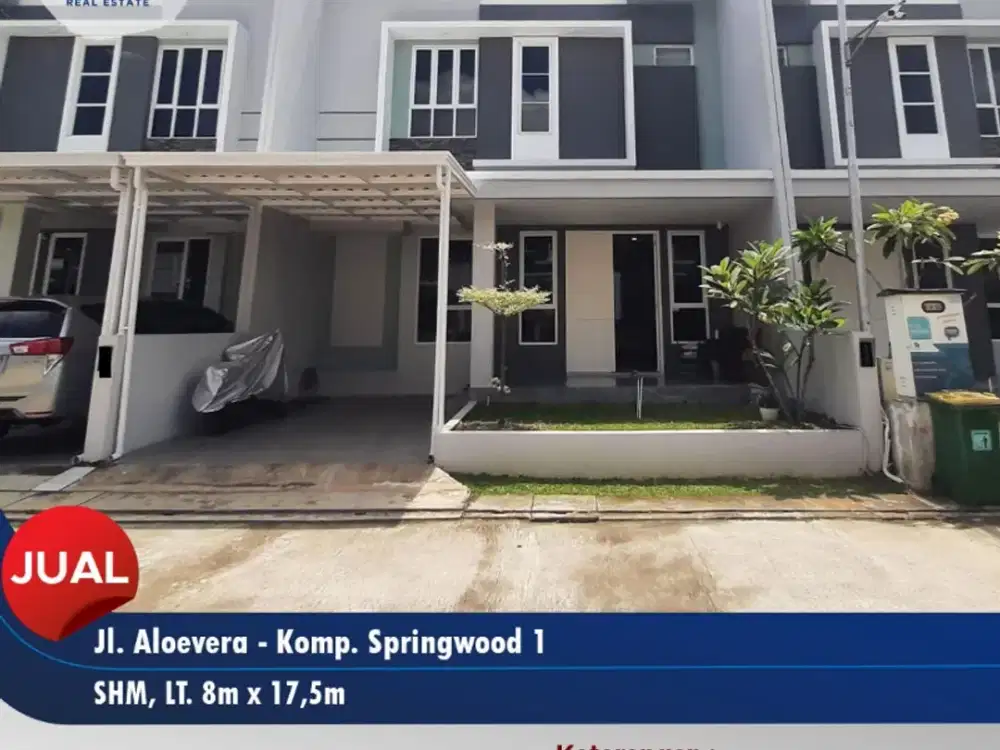 Dijual rumah siap huni dicluster Spring Wood 1