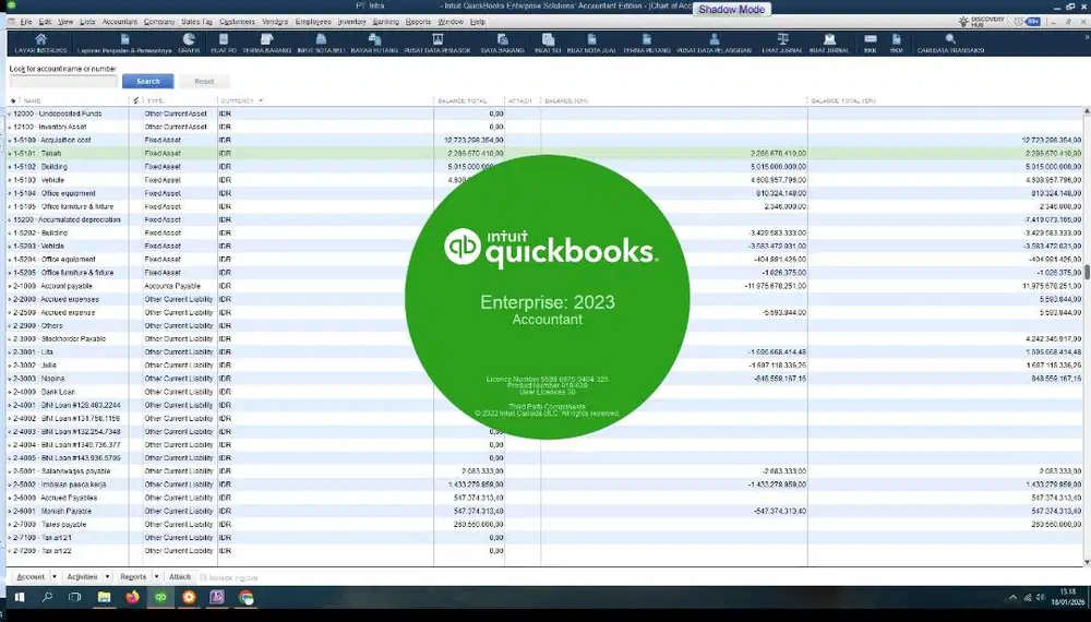 DATA ENTRY INPUT TRANSAKSI SOFTWARE AKUNTANSI QUICKBOOKS