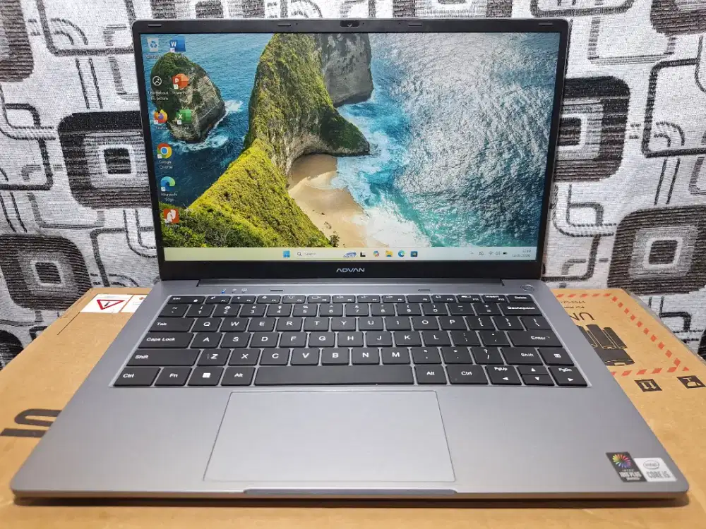 Laptop Advan WorkPro Lite core i5 gen 10 mulus fullset siap pakai