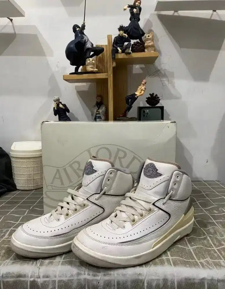 Nike Air Jordan 2 Retro White/Cement Grey-Sail-Black