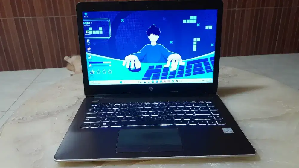 Laptop HP 240 G7 core i5 Ram 8GB ssd nvme 256GB Backlight GEN 10