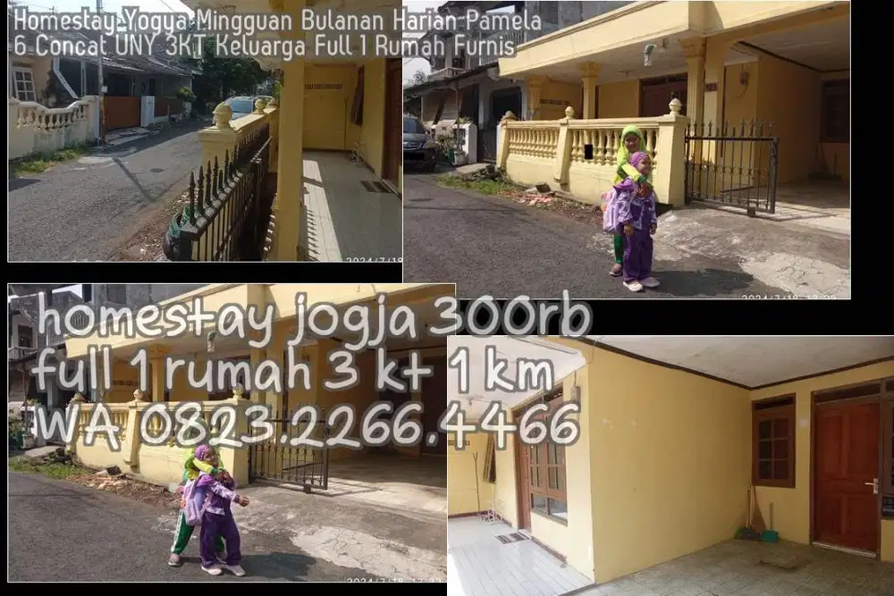Homestay Yogya Mingguan Bulanan Harian Pamela6 Concat UNY 3KT Keluarga