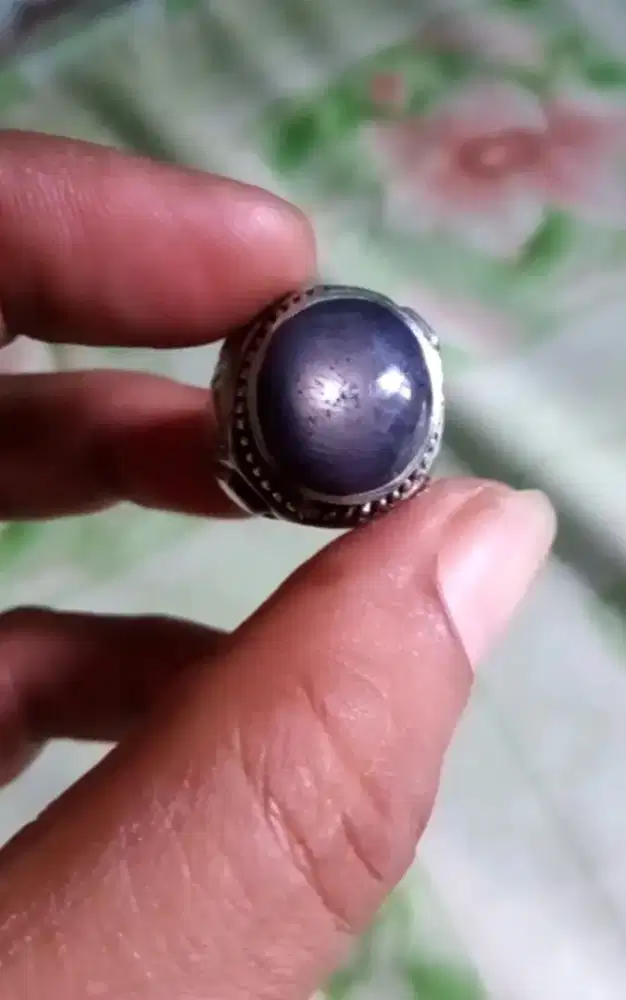 Batu cincin ruby daging star natural