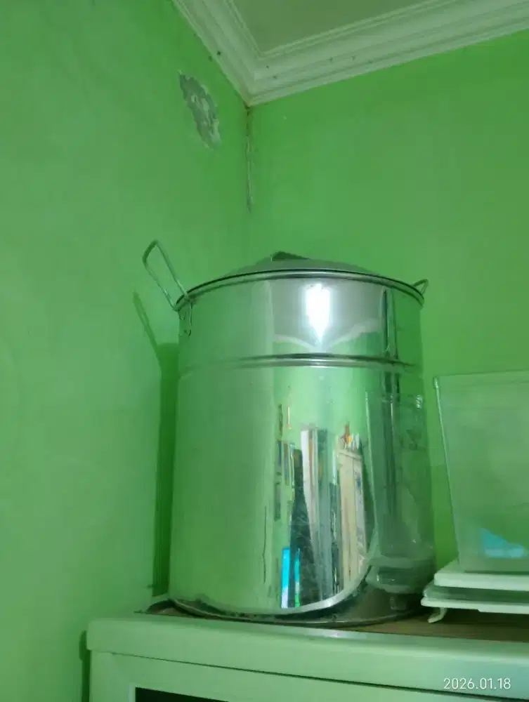 jual dandang bakso/mie ayam stainless belum pernah di pakai sejak beli