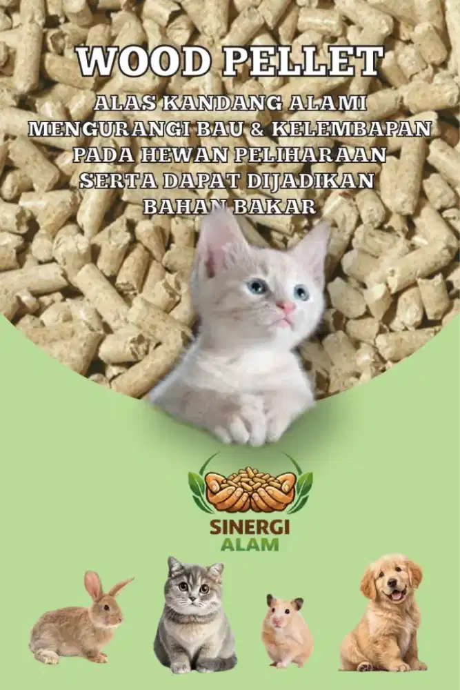 Wood pellet bahan bakar dan alas kandang