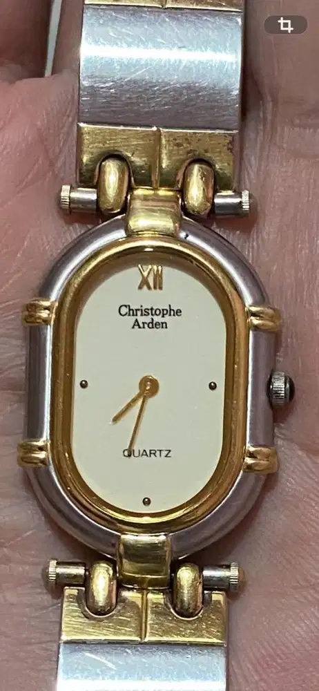 Jam tangan Vintage Christophe Arden lapis emas 23k