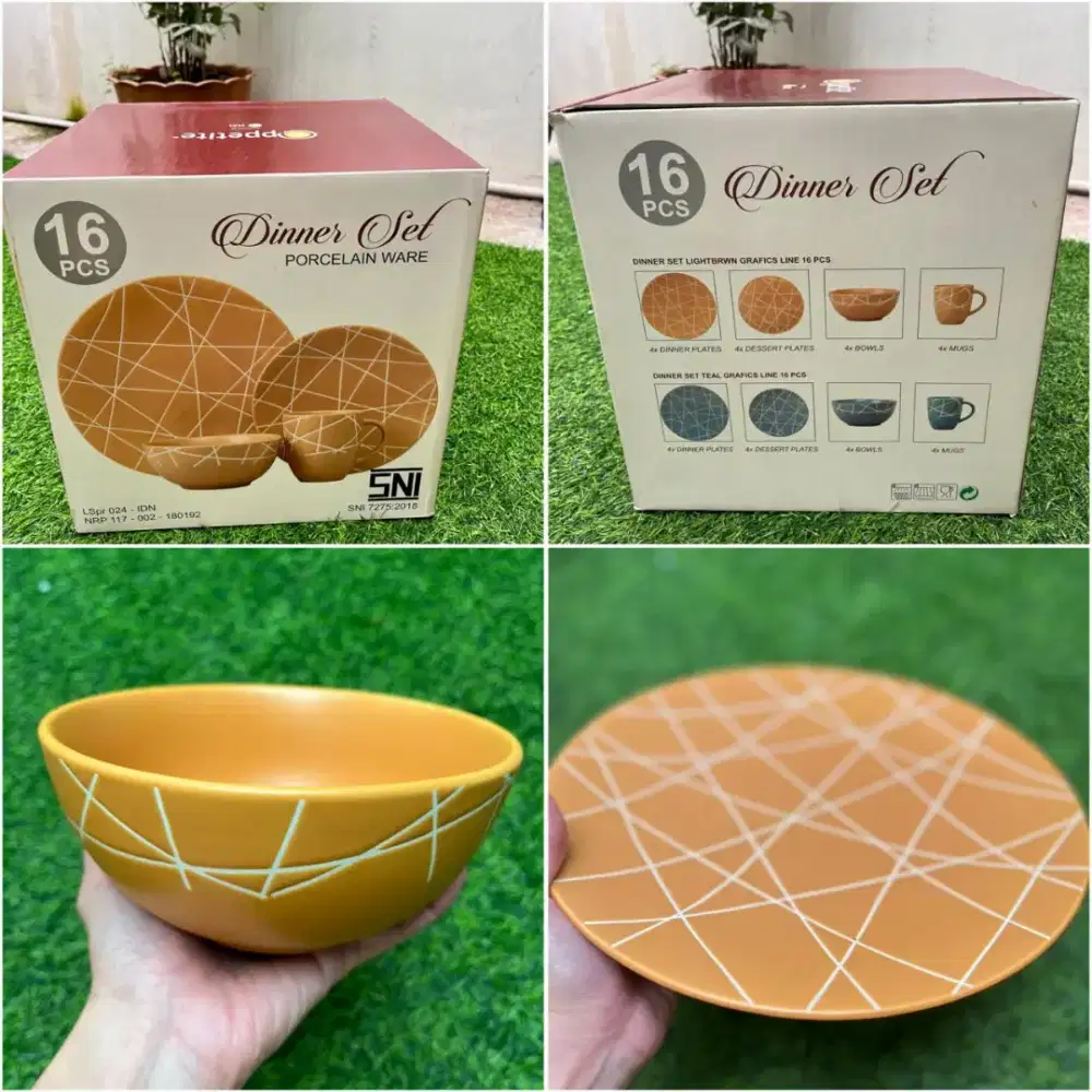 Dinner set / Set piring makan isi 16