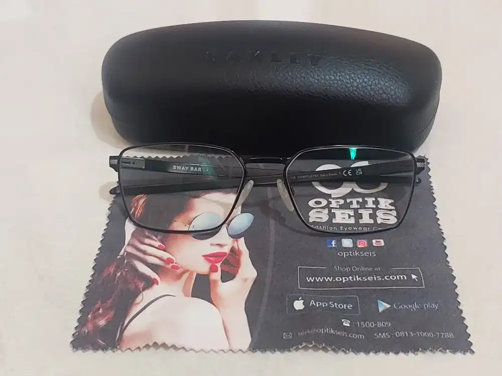 Kacamata Oaklay SWAY BAR. 
136 OX5073-0155 Satin Black.ORIGINAL