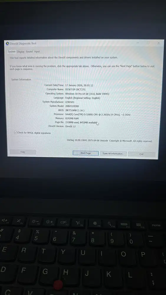 Lenovo Thinpad T450