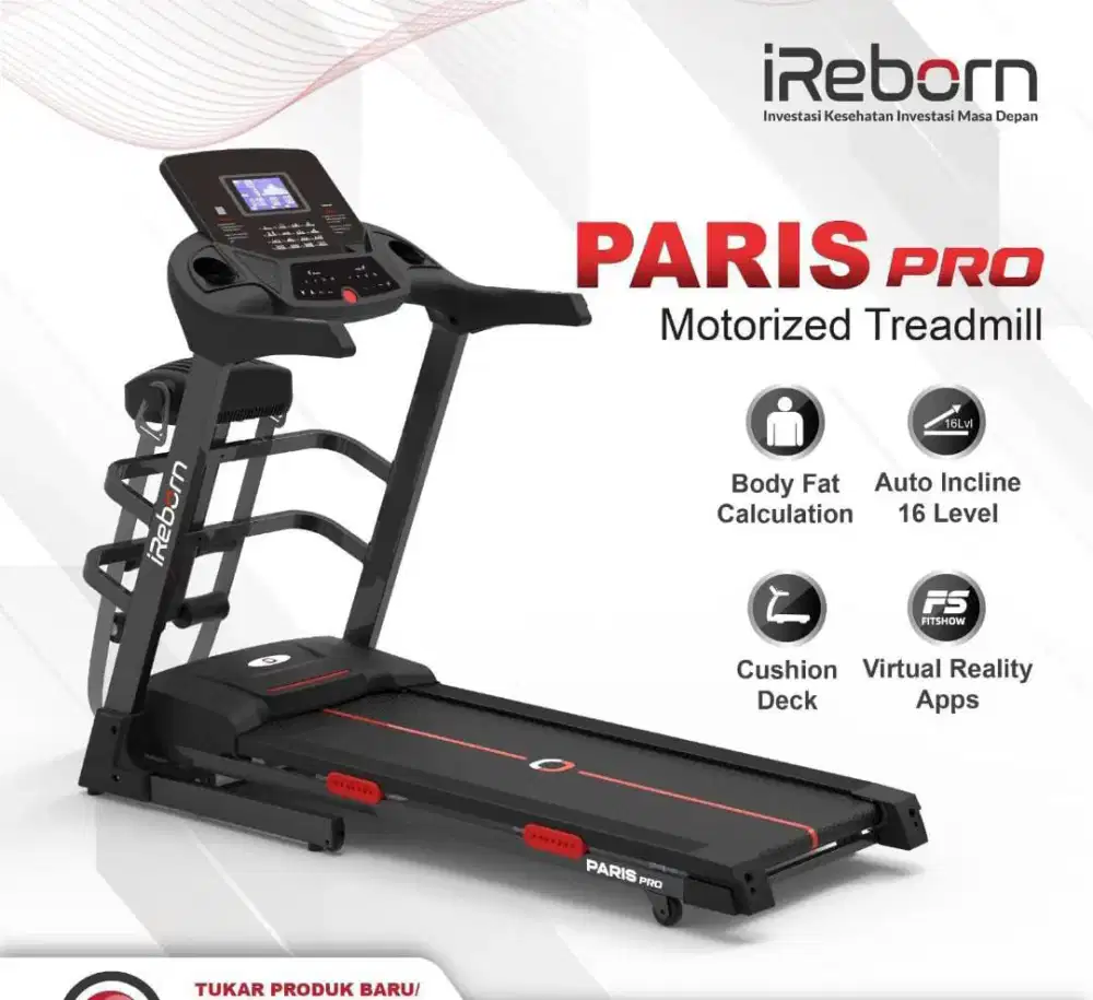Treadmill Elektrik Ireborn Paris Pro