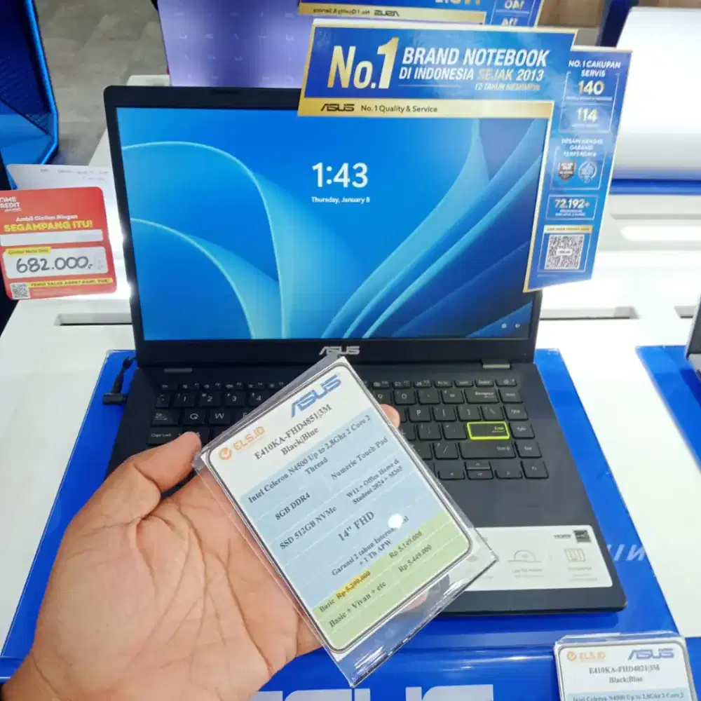 LAPTOP ASUS BISA DICICIL SPESIAL BUNGA RENDAH