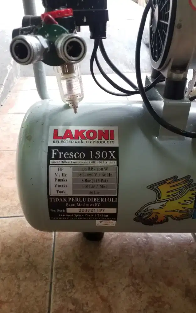 kompresor lakoni 130x 1hp 30 liter