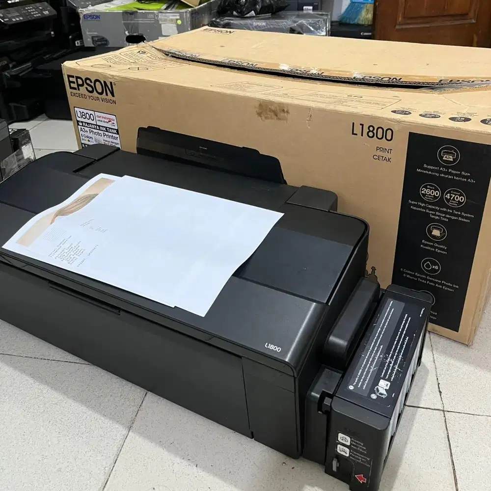 Epson L1800 Komplit Dus Cetak A3+