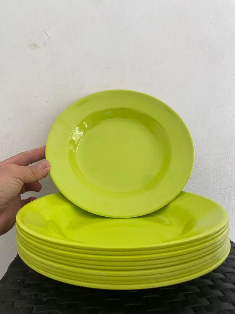 Piring makan melamine 9” free piring kecil tatakan cangkir