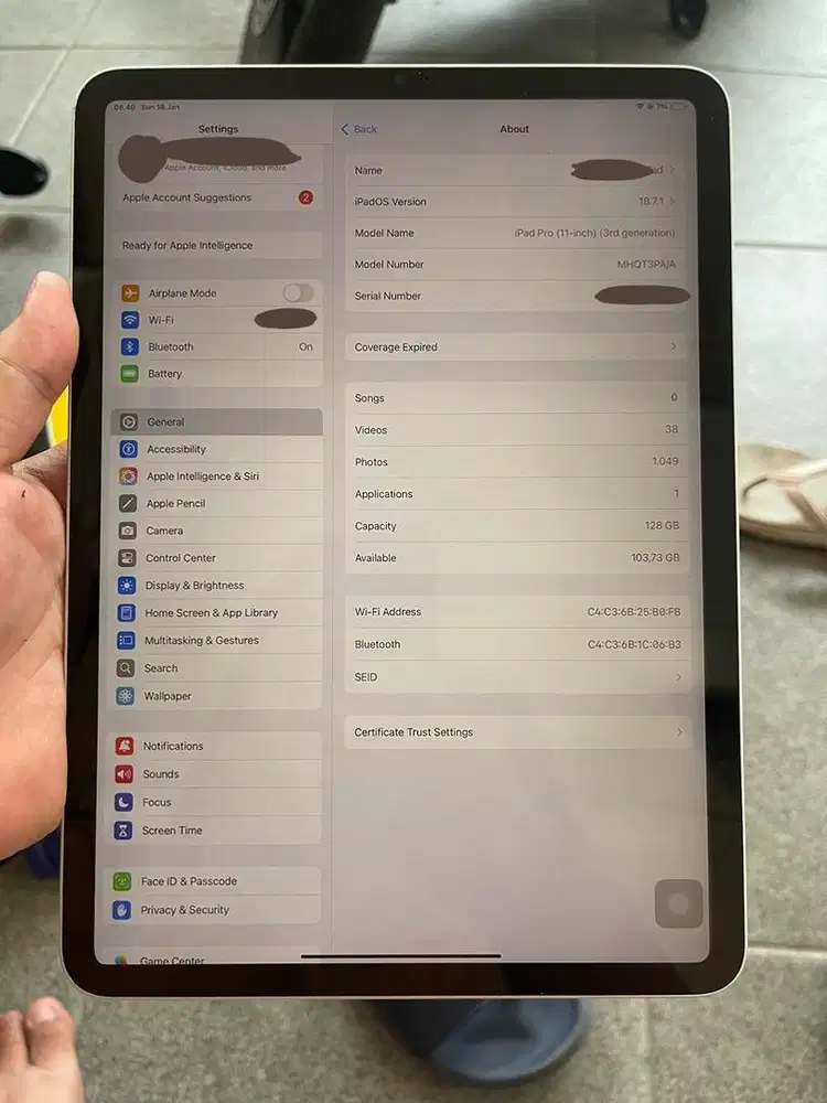 iPad Pro M1 128GB Siap Pakai