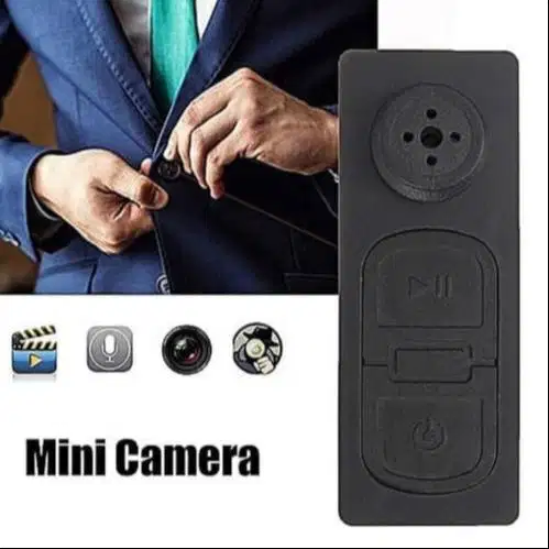 Mini Kamera Tersembunyi Spycam Model Bulatan Baju Kecil Jas Control