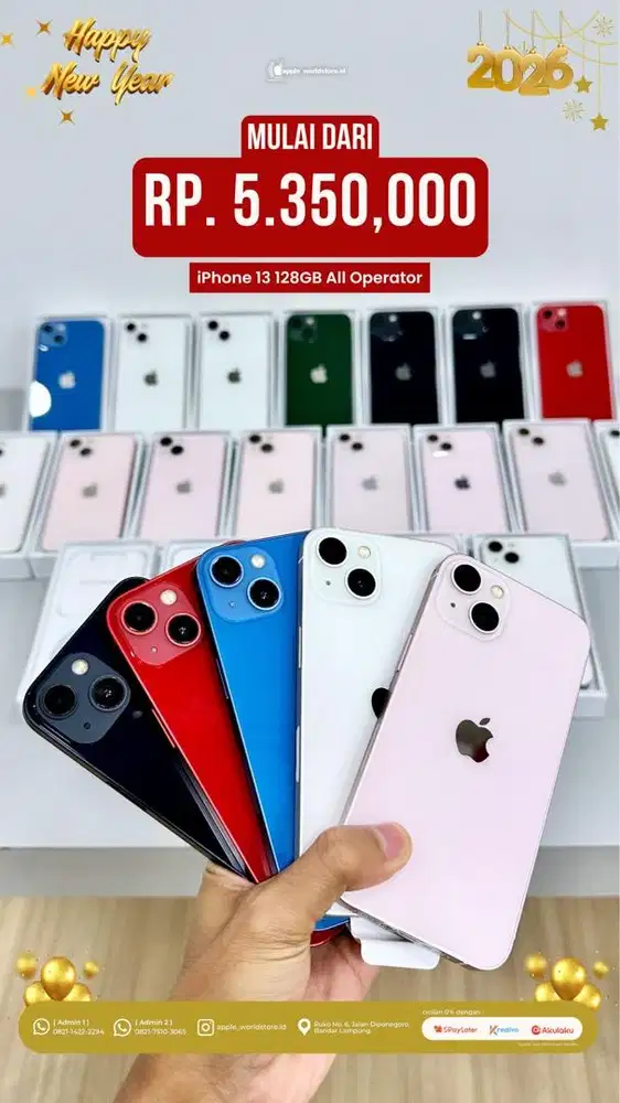 Ready iphone 13 128gb second like new