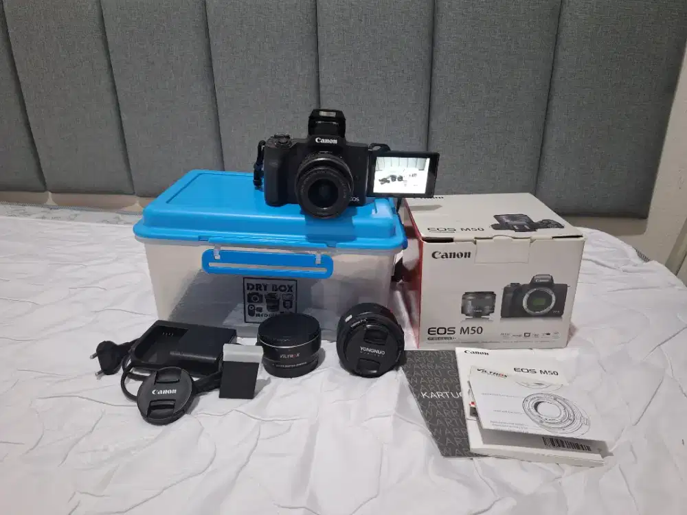Canon Eos M50 Bonus Lensa Fix Yongnuo