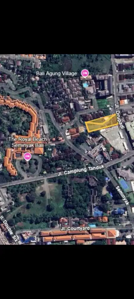 Dijual tanah murah,20 are di jln utama drupadi seminyak kuta bali