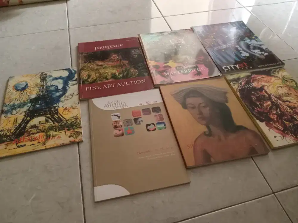 7 pcs buku lukisan terkenal borongan