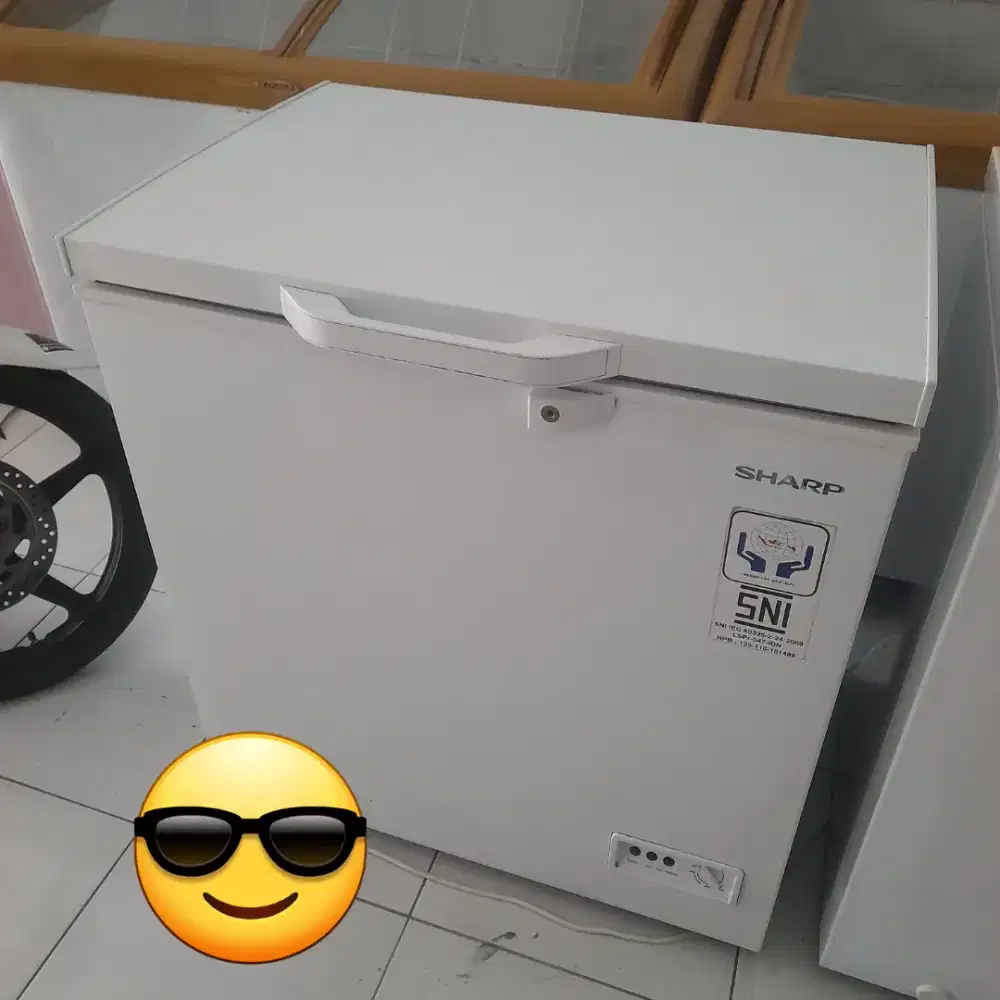 Freezer Box SHARP 150 Liter . Second . Normal . Bergaransi