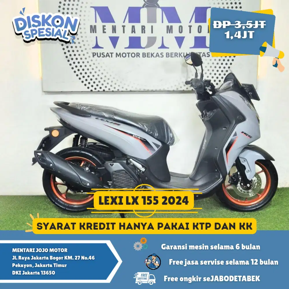 LEXI LX 155 2024 LIKE NEW DP 900RB GAS MENTARI JOJO MOTOR