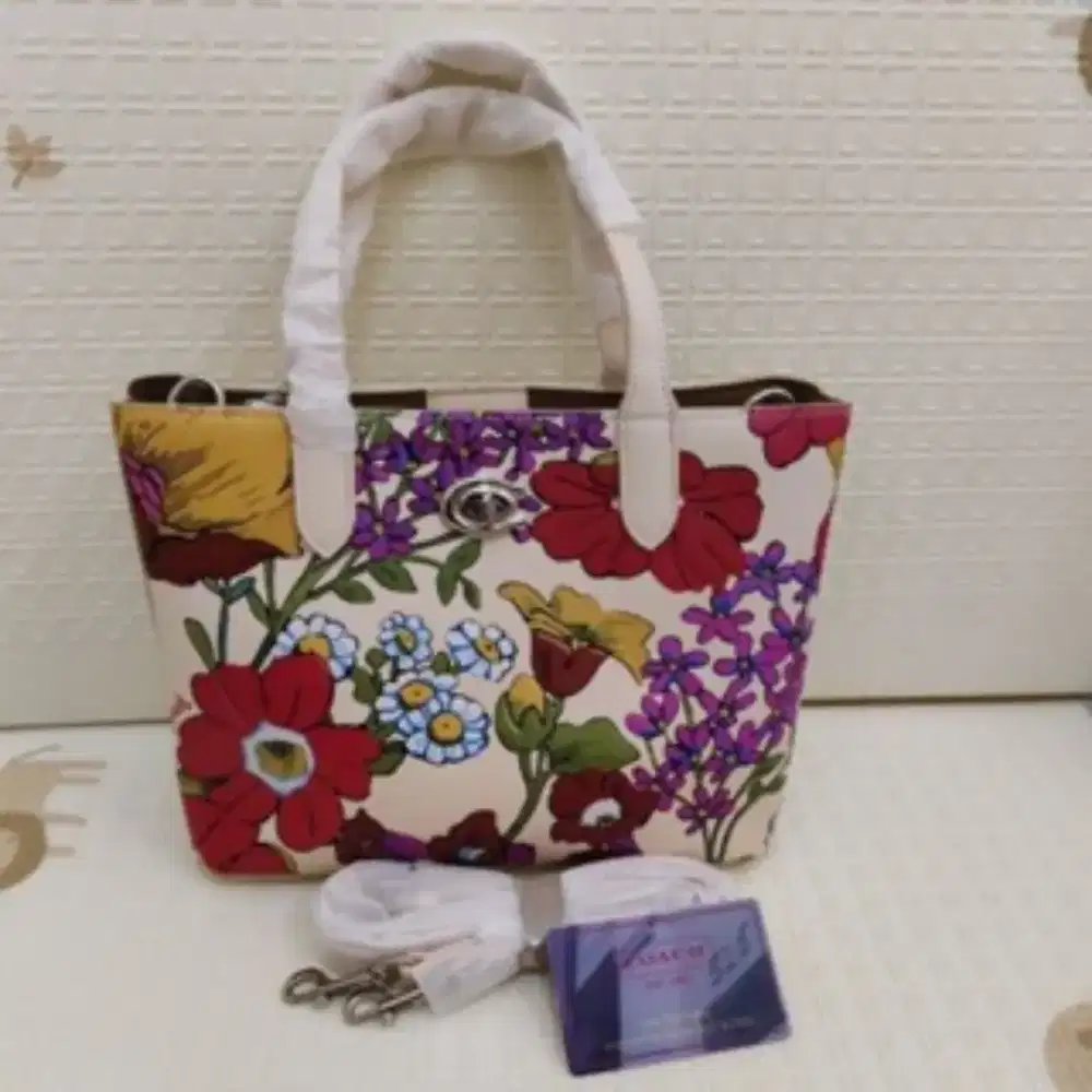 Tas Coach Floral Printed Ori