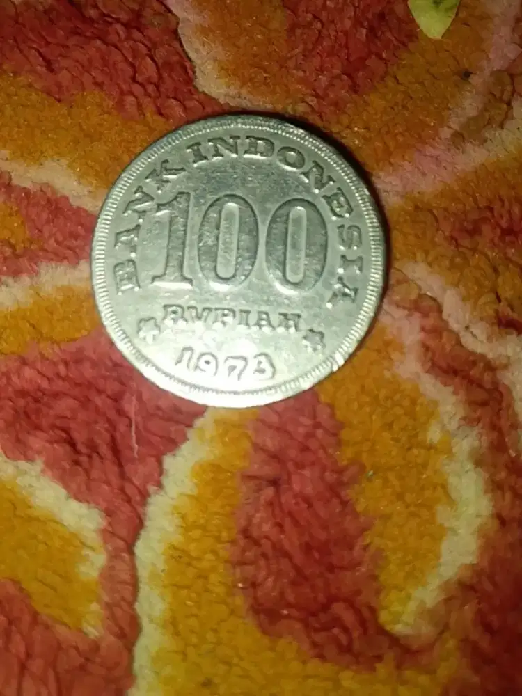 Koin antik 100 rupiah tahun 1973 rumah gadang kondisi baik