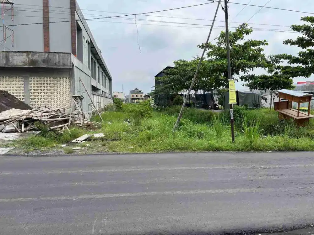tanah ums pinggir jalan raya gonilan dijual cepat