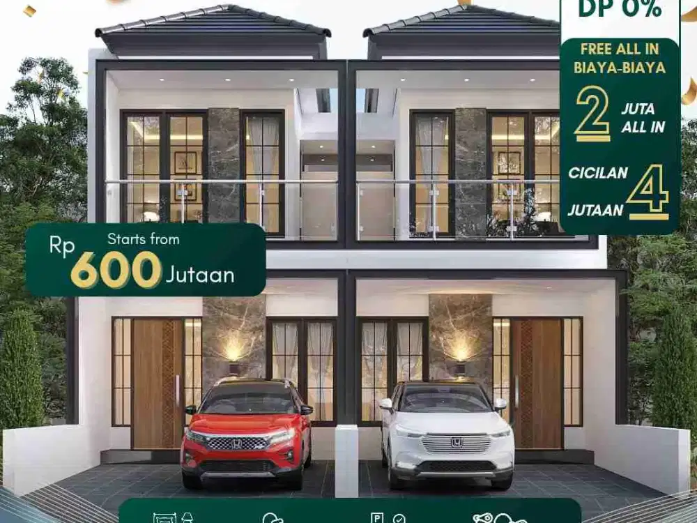 RUMAH 2 LANTAI, AKSES TOL, HARGA MASIH MASUK