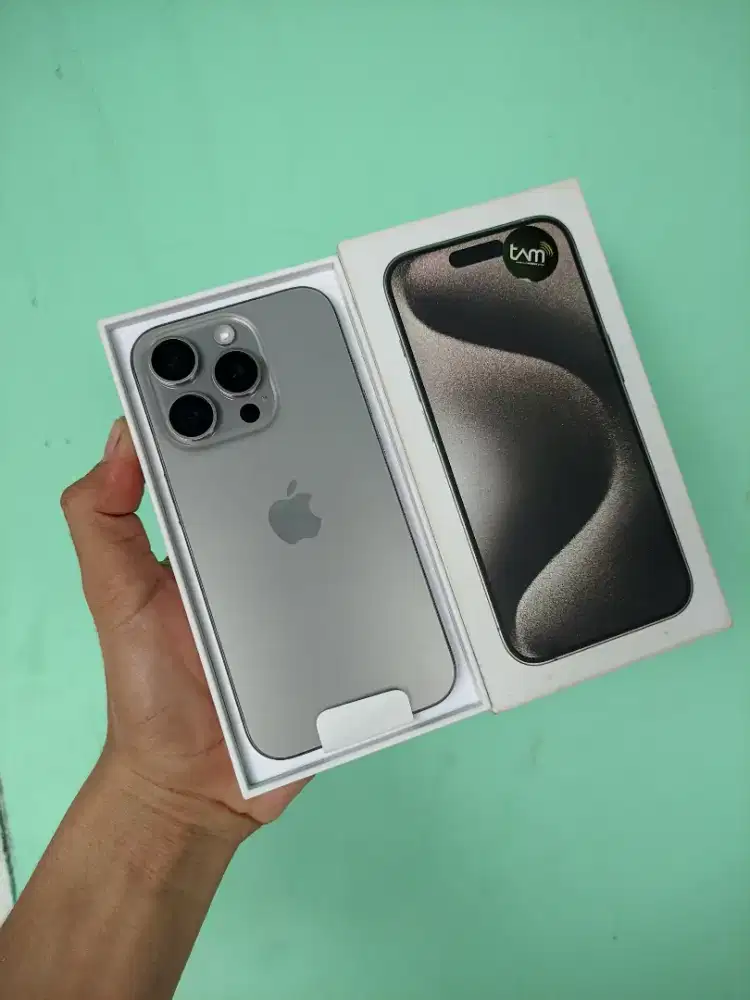 Iphone 15 Pro 128GB Natural Titanium Resmi Ibox