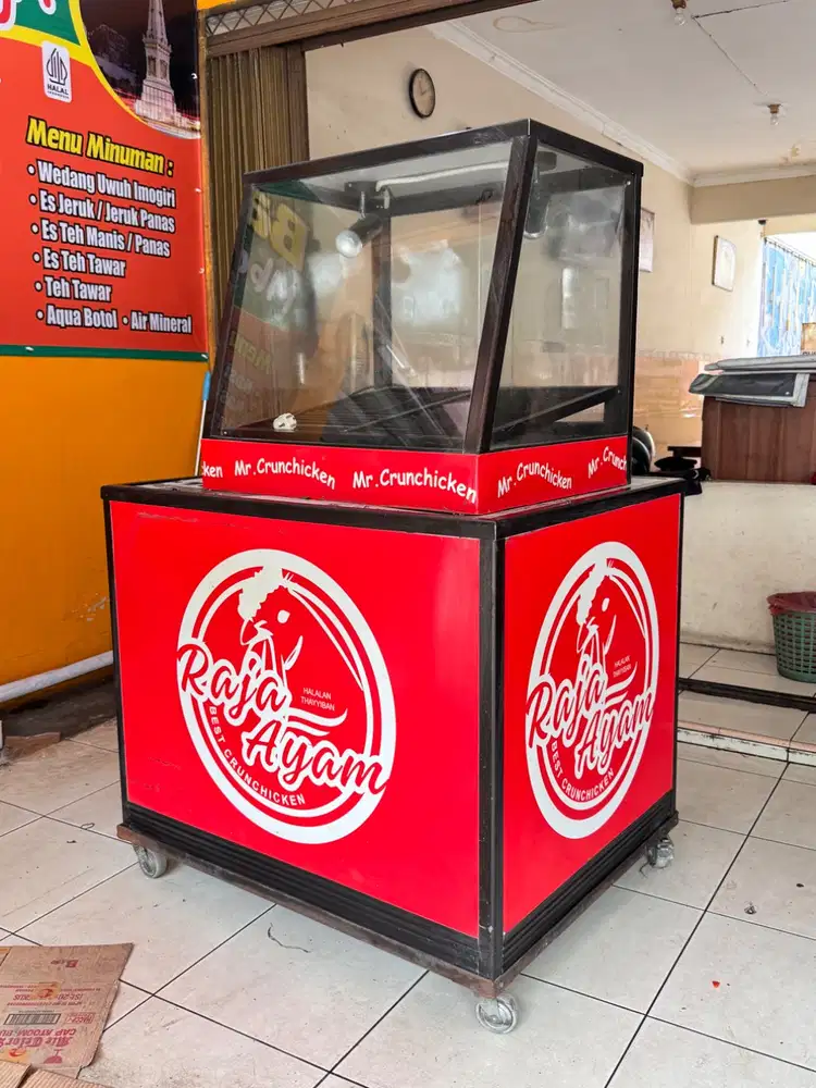 DIJUAL SET ETALASE WARMER CHICKEN
