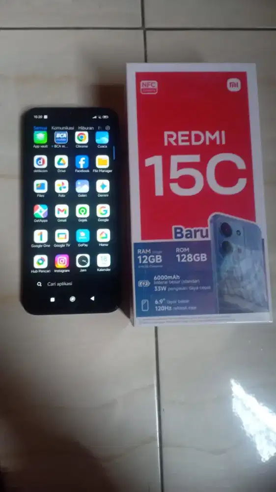 Redmi 15 c Dan 6/118 hitam