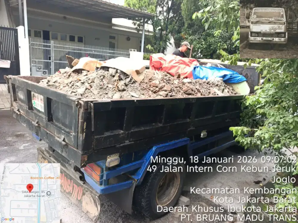 Jasa buang puing dan angkut sampah