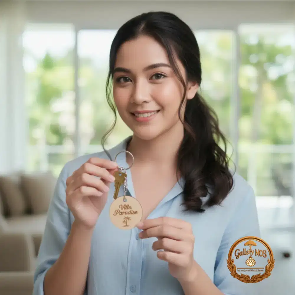 Gantungan Kunci Premium Bulat