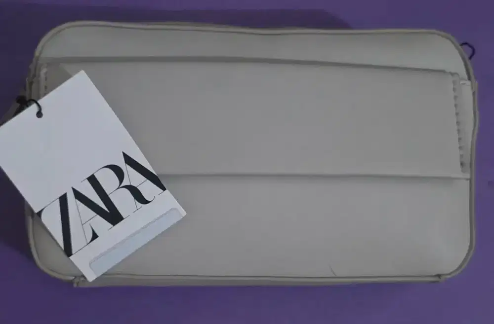 ZARA CLUTCH SACOCHE BEIGE