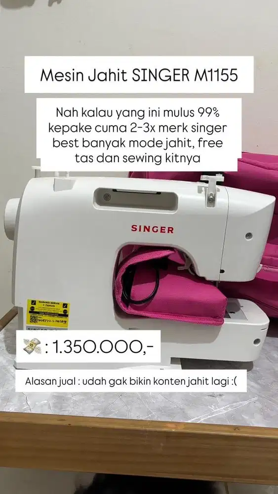 Mesin jahit singer M1154